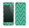 The Vibrant Green Sharp Chevron Pattern Skin for the Apple iPhone 5s