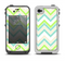 The Vibrant Green Vintage Chevron Pattern Apple iPhone 4-4s LifeProof Fre Case Skin Set