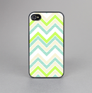 The Vibrant Green Vintage Chevron Pattern Skin-Sert for the Apple iPhone 4-4s Skin-Sert Case