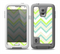 The Vibrant Green Vintage Chevron Pattern Skin for the Samsung Galaxy S5 frē LifeProof Case