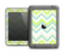 The Vibrant Green Vintage Chevron Pattern Apple iPad Mini LifeProof Fre Case Skin Set