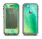 The Vibrant Green Watercolor Panel Apple iPhone 5c LifeProof Nuud Case Skin Set