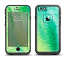 The Vibrant Green Watercolor Panel Apple iPhone 6/6s LifeProof Fre Case Skin Set
