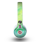 The Vibrant Green Watercolor Panel Skin for the Beats by Dre Mixr Headphones