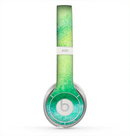 The Vibrant Green Watercolor Panel Skin for the Beats by Dre Solo 2 Headphones