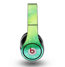 The Vibrant Green Watercolor Panel Skin for the Original Beats by Dre Studio Headphones