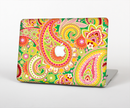 The Vibrant Green and Pink Paisley Pattern Skin for the Apple MacBook Pro Retina 15"