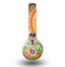 The Vibrant Green and Pink Paisley Pattern Skin for the Beats by Dre Mixr Headphones