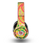 The Vibrant Green and Pink Paisley Pattern Skin for the Original Beats by Dre Studio Headphones