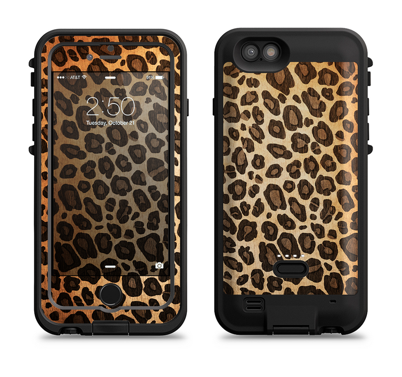 the vibrant leopard print v23  iPhone 6/6s Plus LifeProof Fre POWER Case Skin Kit