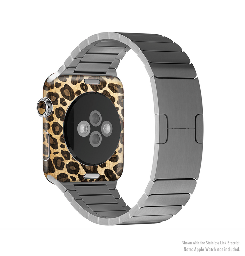The Vibrant Leopard Print V23 Full-Body Skin Kit for the Apple Watch