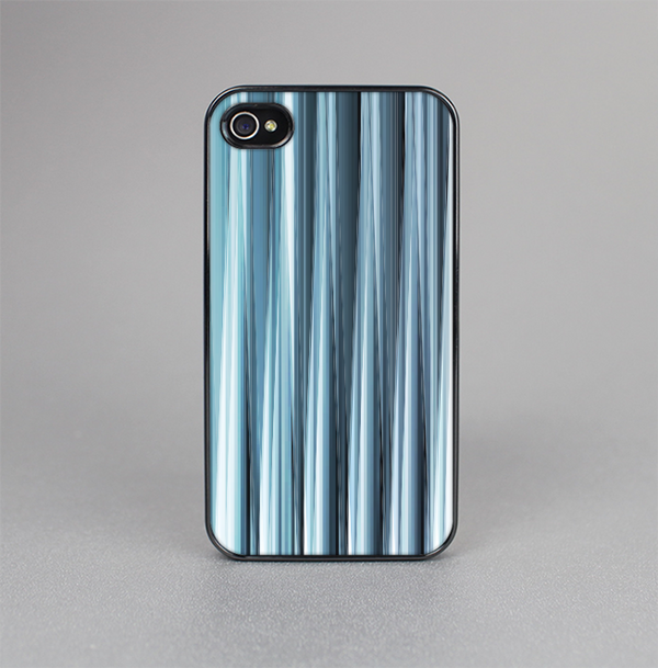 The Vibrant Light Blue Strands Skin-Sert for the Apple iPhone 4-4s Skin-Sert Case