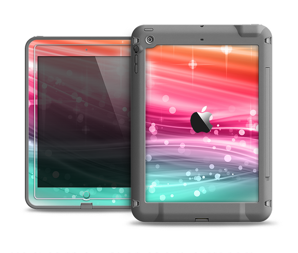 The Vibrant Multicolored Abstract Swirls Apple iPad Air LifeProof Fre Case Skin Set