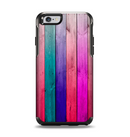 The Vibrant Neon Colored Wood Strips Apple iPhone 6 Otterbox Symmetry Case Skin Set