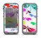 The Vibrant Neon Vector Butterflies Apple iPhone 5c LifeProof Nuud Case Skin Set