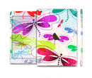The Vibrant Neon Vector Butterflies Full Body Skin Set for the Apple iPad Mini 3