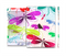 The Vibrant Neon Vector Butterflies Full Body Skin Set for the Apple iPad Mini 3