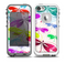 The Vibrant Neon Vector Butterflies Skin for the iPhone 5-5s fre LifeProof Case
