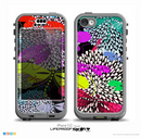 The Vibrant Neon Vector Butterflies Skin for the iPhone 5c nüüd LifeProof Case