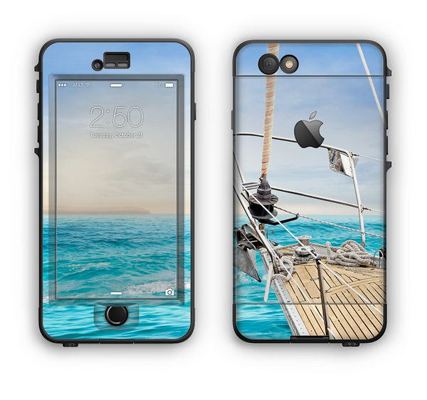 The Vibrant Ocean View From Ship Apple iPhone 6 LifeProof Nuud Case Skin Set