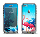 The Vibrant Pelican Scenery Apple iPhone 5c LifeProof Nuud Case Skin Set