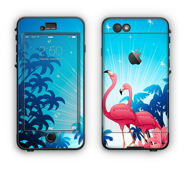 The Vibrant Pelican Scenery Apple iPhone 6 LifeProof Nuud Case Skin Set