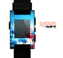 The Vibrant Flamingo Scenery Skin for the Pebble SmartWatch