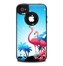 The Vibrant Flamingo Scenery Skin for the iPhone 4-4s OtterBox Commuter Case