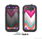 The Vibrant Pink & Blue Chevron Pattern Skin For The Samsung Galaxy S3 LifeProof Case