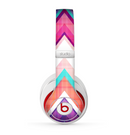 The Vibrant Pink & Blue Chevron Pattern Skin for the Beats by Dre Studio (2013+ Version) Headphones