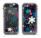 The Vibrant Pink & Blue Vector Floral Apple iPhone 5c LifeProof Nuud Case Skin Set
