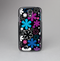 The Vibrant Pink & Blue Vector Floral Skin-Sert Case for the Samsung Galaxy S4