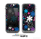The Vibrant Pink & Blue Vector Floral Skin for the Apple iPhone 5c LifeProof Case