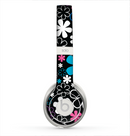 The Vibrant Pink & Blue Vector Floral Skin for the Beats by Dre Solo 2 Headphones