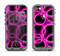 The Vibrant Pink Glowing Cells Apple iPhone 5c LifeProof Fre Case Skin Set