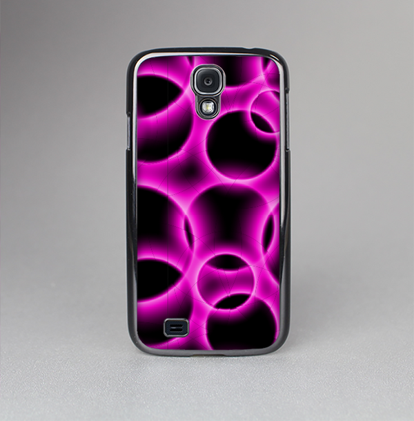 The Vibrant Pink Glowing Cells Skin-Sert Case for the Samsung Galaxy S4