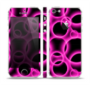 The Vibrant Pink Glowing Cells Skin Set for the Apple iPhone 5