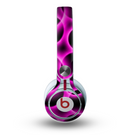 The Vibrant Pink Glowing Cells Skin for the Beats by Dre Mixr Headphones