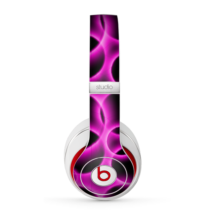 The Vibrant Pink Glowing Cells Skin for the Beats by Dre Studio (2013+ Version) Headphones