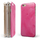 The Vibrant Pink Layers of Chevron iPhone 6/6s or 6/6s Plus 2-Piece Hybrid INK-Fuzed Case