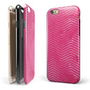 The Vibrant Pink Layers of Chevron iPhone 6/6s or 6/6s Plus 2-Piece Hybrid INK-Fuzed Case