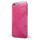 The Vibrant Pink Layers of Chevron iPhone 6/6s or 6/6s Plus 2-Piece Hybrid INK-Fuzed Case