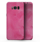 The Vibrant Pink Layers of Chevron  - Samsung Galaxy S8 Full-Body Skin Kit