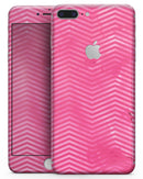 The Vibrant Pink Layers of Chevron  - Skin-kit for the iPhone 8 or 8 Plus