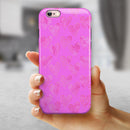 The Vibrant Pink Tiny Hearts of a Whole iPhone 6/6s or 6/6s Plus 2-Piece Hybrid INK-Fuzed Case