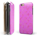 The Vibrant Pink Tiny Hearts of a Whole iPhone 6/6s or 6/6s Plus 2-Piece Hybrid INK-Fuzed Case