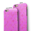 The Vibrant Pink Tiny Hearts of a Whole iPhone 6/6s or 6/6s Plus 2-Piece Hybrid INK-Fuzed Case