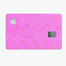 The Vibrant Pink Tiny Hearts of a Whole - Premium Protective Decal Skin-Kit for the Apple Credit Card