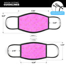 The Vibrant Pink Tiny Hearts of a Whole - Made in USA Mouth Cover Unisex Anti-Dust Cotton Blend Reusable & Washable Face Mask with Adjustable Sizing for Adult or Child