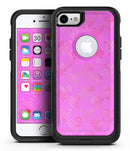 The Vibrant Pink Tiny Hearts of a Whole - iPhone 7 or 7 Plus Commuter Case Skin Kit